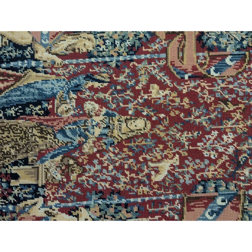 Tapestry The lady & The Unicorn 20”x 26” Medieval Unframed French Needlepoint - Picture 2 of 5